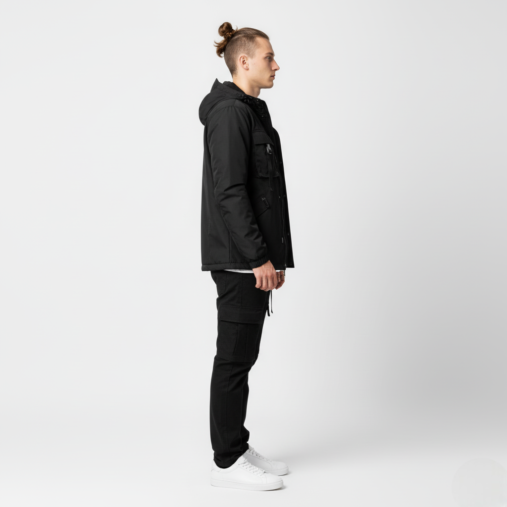 Men's Tactical Cargo Windbreaker Jacket