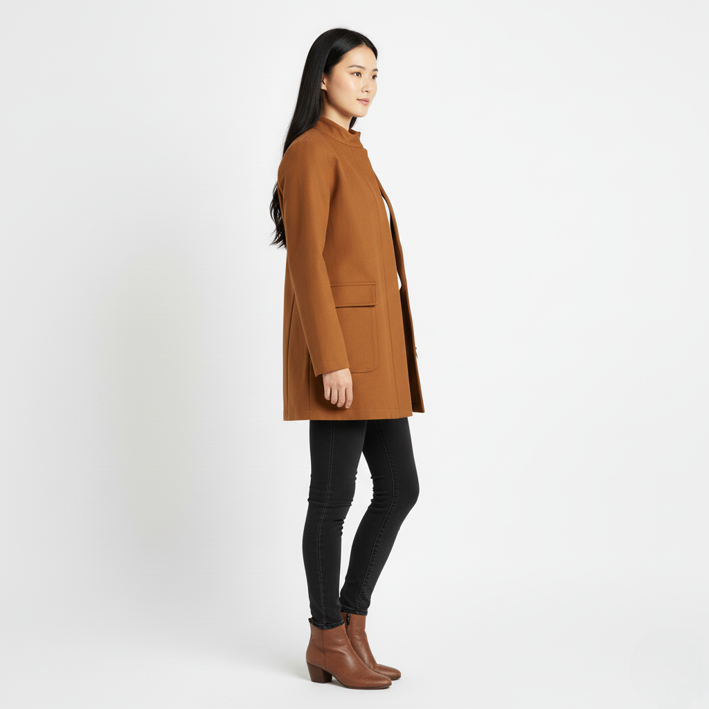 Women's Cotton Blend Mid-Length Jacket
