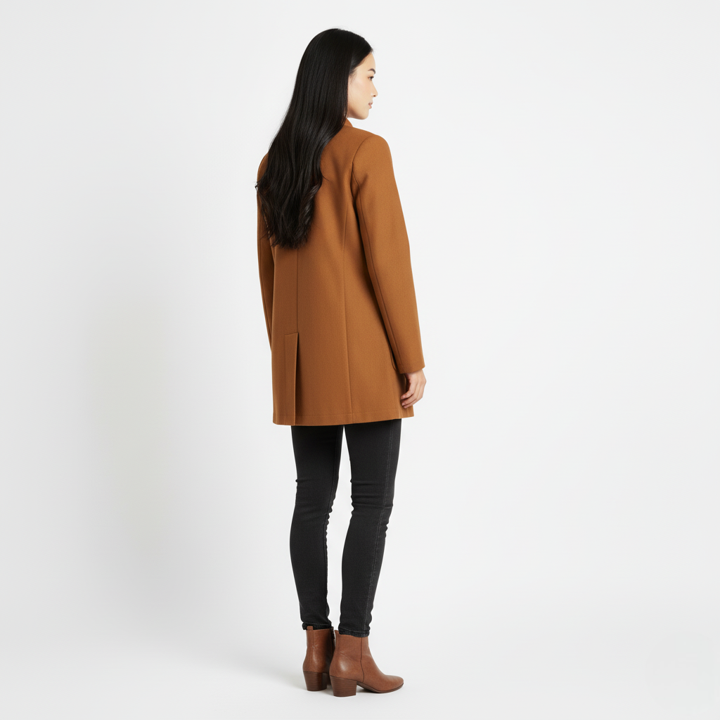 Women's Cotton Blend Mid-Length Jacket
