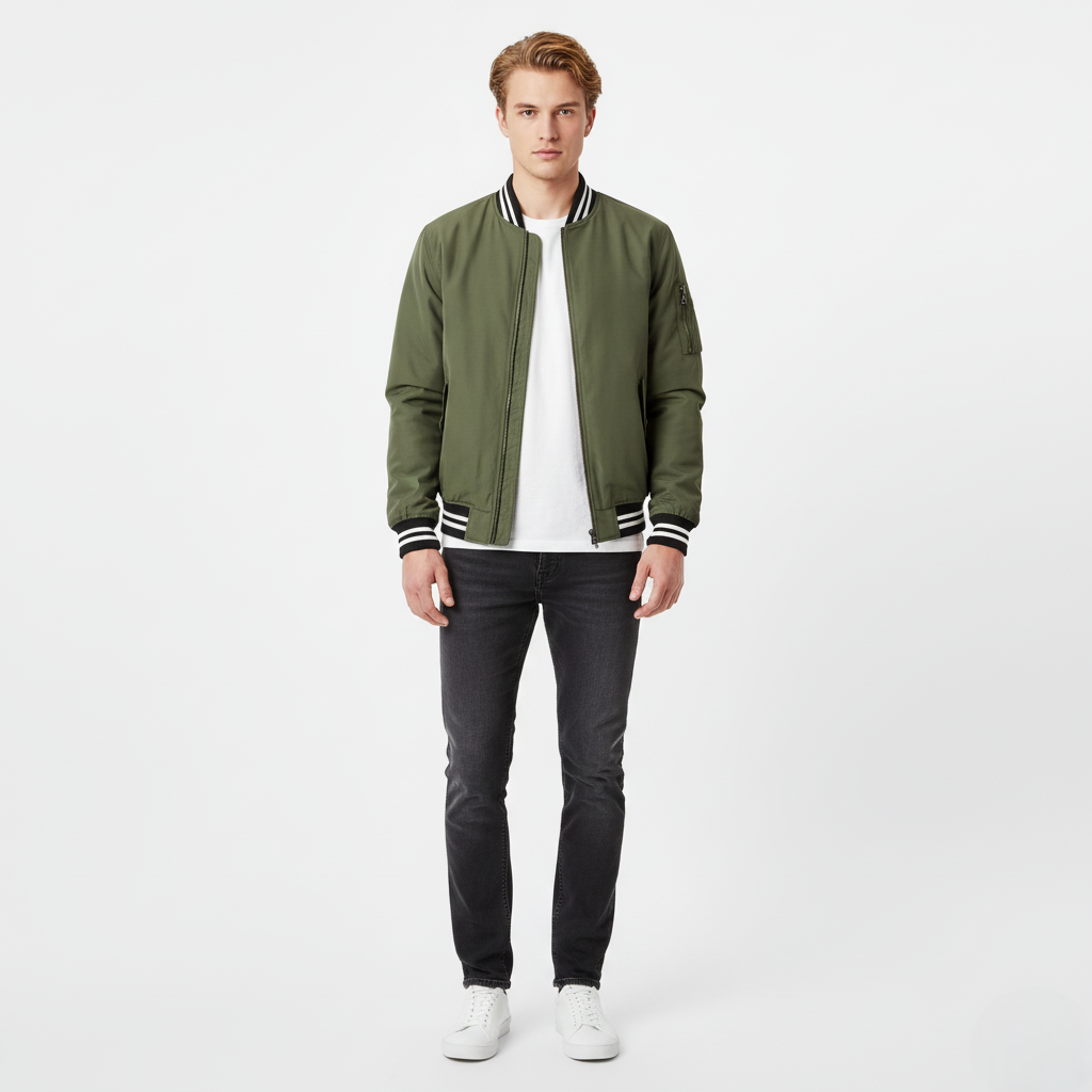 Classic Men's Casual Bomber Jacket